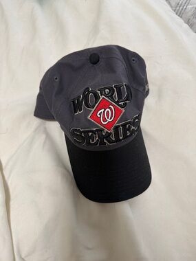 Washington Nationals 2019 World Series Embroidered Baseball Cap - Gray/Black